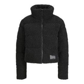 JJXX Jxısa Teddy Puffer Jacket Otw Siyah Kadın Mont