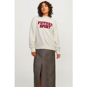 JJXX Jxriri Loose LS Crew Swea Bej Kadın Sweatshirt