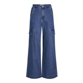 JJXX JXTOKYO Asha Wide Hw Jeans Yk DNM Koyu Mavi Denim Kadın Jeans