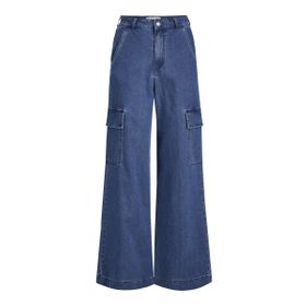 JJXX JXTOKYO Asha Wide Hw Jeans Yk DNM Koyu Mavi Denim Kadın Jeans