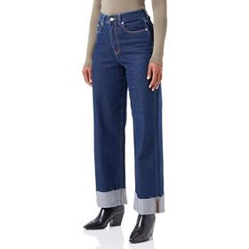 JJXX JXTOKYO Wide Fold HW R6055 DNM SN Koyu Mavi Denim Kadın Jeans