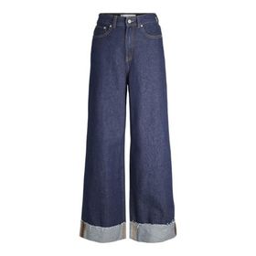 JJXX JXTOKYO Wide Fold HW R6055 DNM SN Koyu Mavi Denim Kadın Jeans