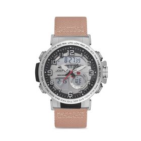 JoeFox JFP1111 Dijital Analog Kanvas Kordon Erkek Kol Saati