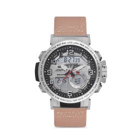 JoeFox JFP1111 Dijital Analog Kanvas Kordon Erkek Kol Saati