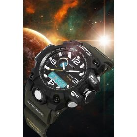 JoeFox Jo.G.S01 Siyah Küçük Kasa Digital ve Analog Çocuk Kol Saati