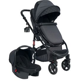 Joell Truva 1712 Travel Sistem Siyah Füme Bebek Arabası