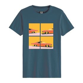 John Frank Cool Mavi M Erkek T-shirt