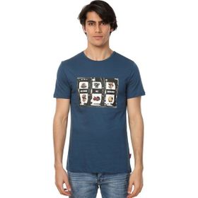 John Frank Cool Mavi M Erkek T-shirt