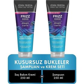 John Frieda 2x250 ml Kusursuz Bukleler İçin Saç Bakım Kremi ve Şampuan