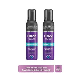 John Frieda Frizz Ease Curl Reviver Styling Mousse 2x200 ml Bukle Belirginleştiri Saç Köpüğü