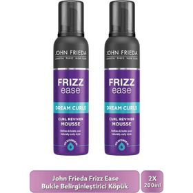 John Frieda Frizz Ease Curl Reviver Styling Mousse 2x200 ml Bukle Belirginleştiri Saç Köpüğü