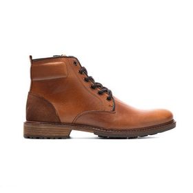 John May 1179 010 WK-John May Orkut Suede Cognac Erkek Bot