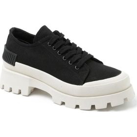 John May RD-4387 Keten Siyah Kadın Spor Ayakkabı