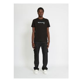 John Richmond UMA23002TS Siyah Bisiklet Yaka Erkek T-Shirt