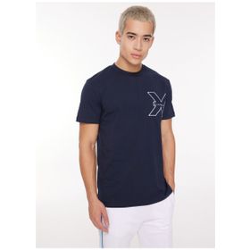 John Richmond UMA23010TS Saks Bisiklet Yaka Erkek T-Shirt