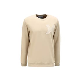 John Richmond UMA23016FE Bej Bisiklet Yaka Erkek Sweatshirt