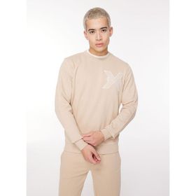 John Richmond UMA23016FE Bej Bisiklet Yaka Erkek Sweatshirt
