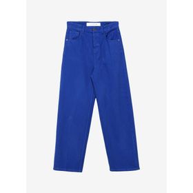 John Richmond UMA23067JE Koyu Mavi Normal Bel Normal Paça Straight Denim Erkek Pantolon