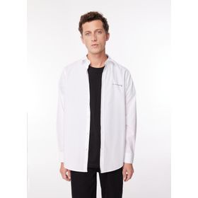 John Richmond UMA23135CA Beyaz Slim Fit Gömlek Yaka Erkek Gömlek