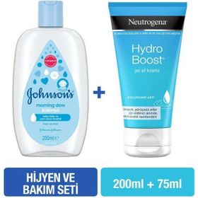 Johnson's 200 ml Morning Dew Bebek Kolonyası+Neutrogena 75 ml Hydro Boost El Kremi