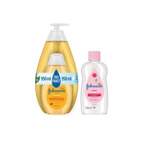 Johnson's 750+200 ml Bebek Şampuanı + 200 ml Yağ