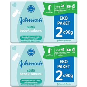 Johnson's Baby 4'lü 90 gr Sütlü Bebek Sabunu