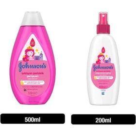 Johnson's Baby 500 ml Işıldayan Parlaklık Şampuan + 200 ml Saç Açıcı Sprey