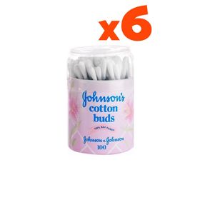 Johnson's Baby 6'lı 100 Adet Kulak Temizleme Çubuğu