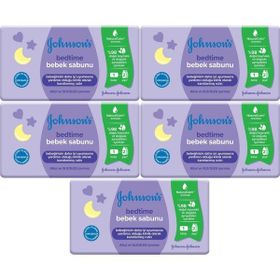 Johnson's Baby Bedtime 5x90 gr Natural Bebek Sabunu