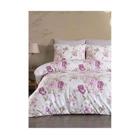 Jolly Home 4 Mevsim Çift Kişilik Kapitoneli Lina Mürdüm Nevresim Takımı