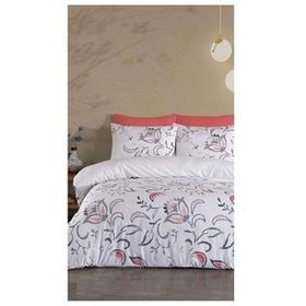 Jolly Home 4 Mevsim Çift Kişilik Kapitoneli Manolya Mavi Nevresim Takımı