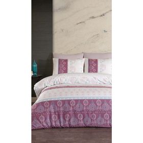 Jolly Home 4 Mevsim Çift Kişilik Kapitoneli Sima Gül Kurusu Nevresim Takımı