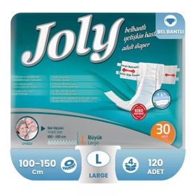 Joly 120 Adet Large Belbantlı Hasta Bezi