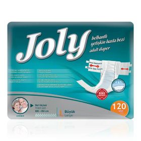 Joly 120 Adet Large Belbantlı Hasta Bezi