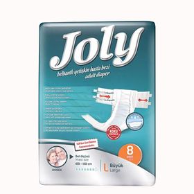 Joly 8 Adet L Bel Bantlı Yetişkin Hasta Bezi
