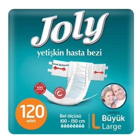 Joly Büyük Boy L 30 Adet 4'lü Paket Belbantlı Hasta Bezi