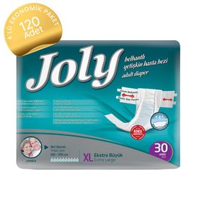 Joly Esnek Belbantlı Extra Büyük 120 Adet Yetişkin Hasta Bezi