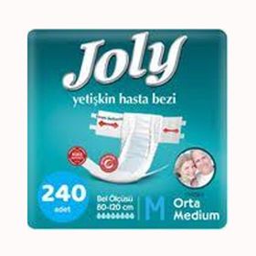 Joly Yetişkin Bel Bantlı M Orta 240 Adet 8x30 Hasta Bezi