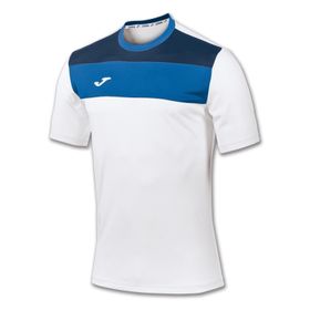 Joma 100224.207 Beyaz Crew White Royal T-Shirt Erkek Futbol Tişörtü