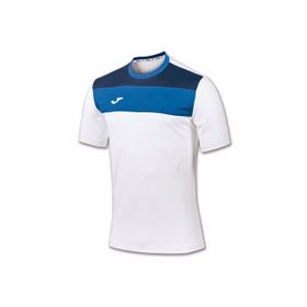 Joma 100224.207 Beyaz Crew White Royal T-Shirt Erkek Futbol Tişörtü