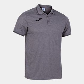 Joma 101588.250 Campus III Polo Melan Düz Yaka Düz Gri Erkek T-shirt