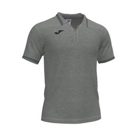 Joma 101588.250 CAMPUS III POLO MELAN Düz Yaka Düz Gri Erkek T-shirt