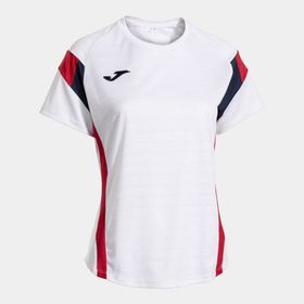 Joma 902518.206 Montreal Kadın Sıfır Yaka Kırmızı Beyaz Spor Tişört