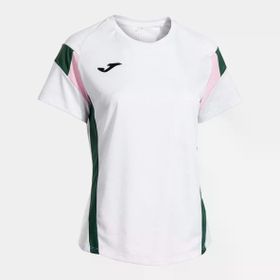 Joma 902518.213 Montreal Kadın Sıfır Yaka Beyaz Yeşil Spor Tişört