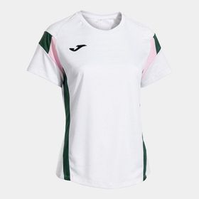 Joma 902518.213 Montreal Kadın Sıfır Yaka Beyaz Yeşil Spor Tişört