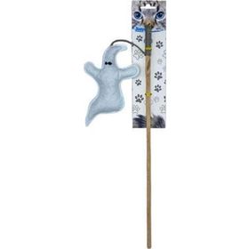 Jooys 50775 Kumaş Hayalet Figürlü 40 cm Tahta Kedi Oltası