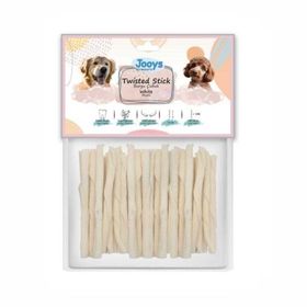 Jooys Beyaz Burgu Çubuk 100'lü Köpek Ödül Kemiği