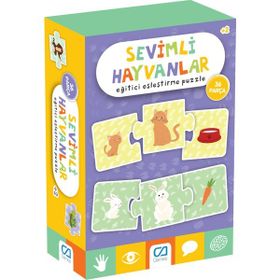Jooy's Game Sevimli Hayvanlar Eğitici 36 Parça Eğitici Eşleştirme Puzzle