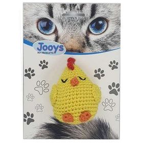Jooys Örgü Civciv Figürlü Kedi Oyuncağı
