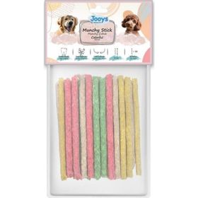 Jooys Renkli Munchy Çubuk 50'li Köpek Ödül Kemiği